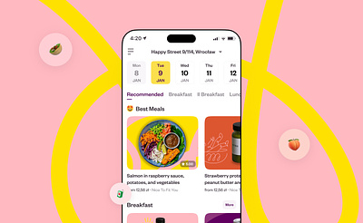 Jemmy - Smart Menu app catering design ecommerce figma food interface minimal mobile mobile app modern product ui ux