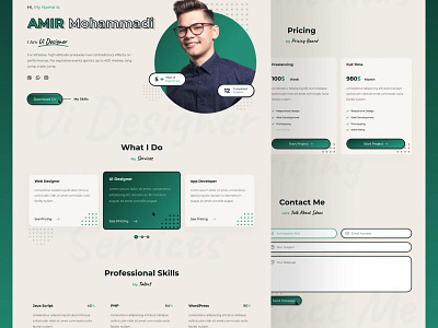 Portfolio Website 🧑‍💼 animation design portfolio page design web figma idea web design landing page personal web site portfolio web uidesign web design website portfolio wordpress xd