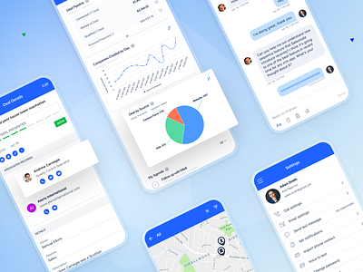 Dashboard & Reports for Salesmate CRM Mobile App android automation crm crmsoftware design ios mobileapp product design sales ux