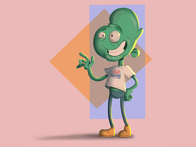 Lil' Green Dude animation character character design design illustration