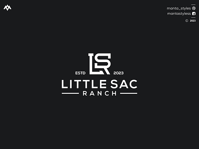 LITTLE SAC RANCH branding design graphic design icon illustration letter logo ls logo minimal sl logo vector