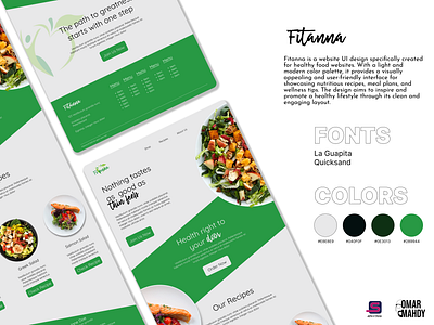 Fitanna graphic design ui website