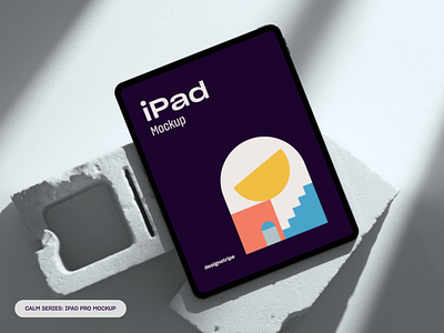 Calm Series: iPad Pro Mockup | In-browser Mockup Creator brand identity branding design digital design ipad ipad pro mobile design mockup mockups presentation showcase ui design ui ux