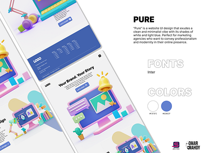 Pure graphic design ui website