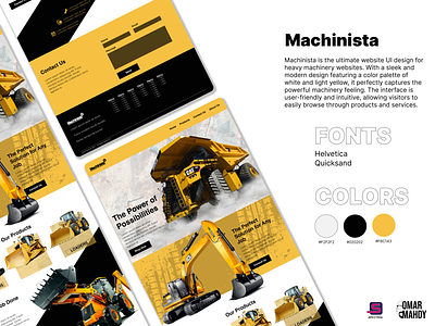 Machinista graphic design ui website