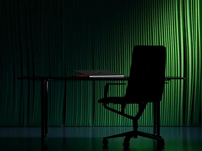 Landing Scene 3d animation blender blinders c4d cinema4d colors design landing macbook mockup motion graphics office redshift render ui