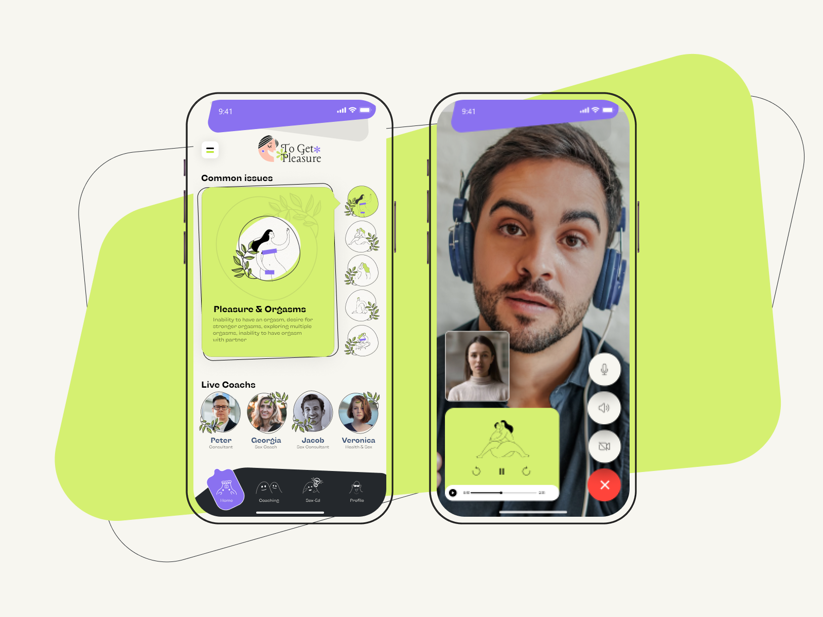 Personalised Sex Coaching App Design branding couples coaching designthinking digitalhealth get better in bed intimacy made easy intimacycoaching loveandintimacy mobile app design privacymatters relationshipgoals sex therapy sex therapy app sexcoachingapp sexeducation sexpositive sexualempowerment sexualwellness ui uiux