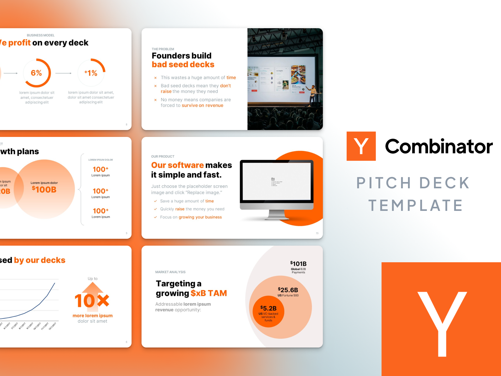 YC Pitch Deck Template by VIP Graphics on Dribbble