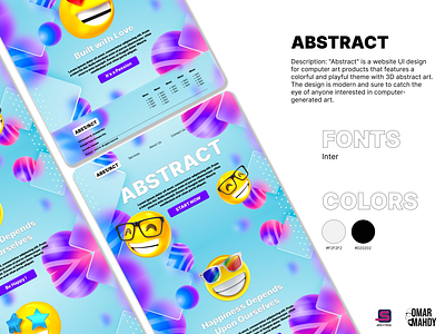 Abstract graphic design ui website