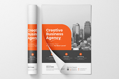 Creative Business Agency Flyer Design branding design flyer design graphic design illustration ui ux