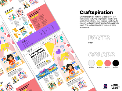 Craftspiration graphic design ui website