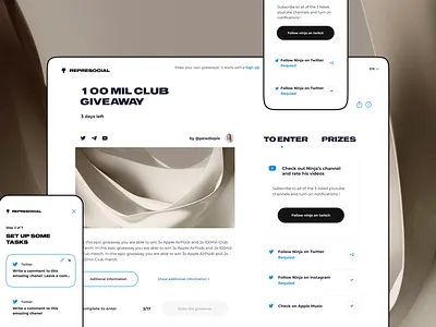 Service for conducting contests 3d contest font mobile version nimax service sidebar ui user experience vector web webdesign