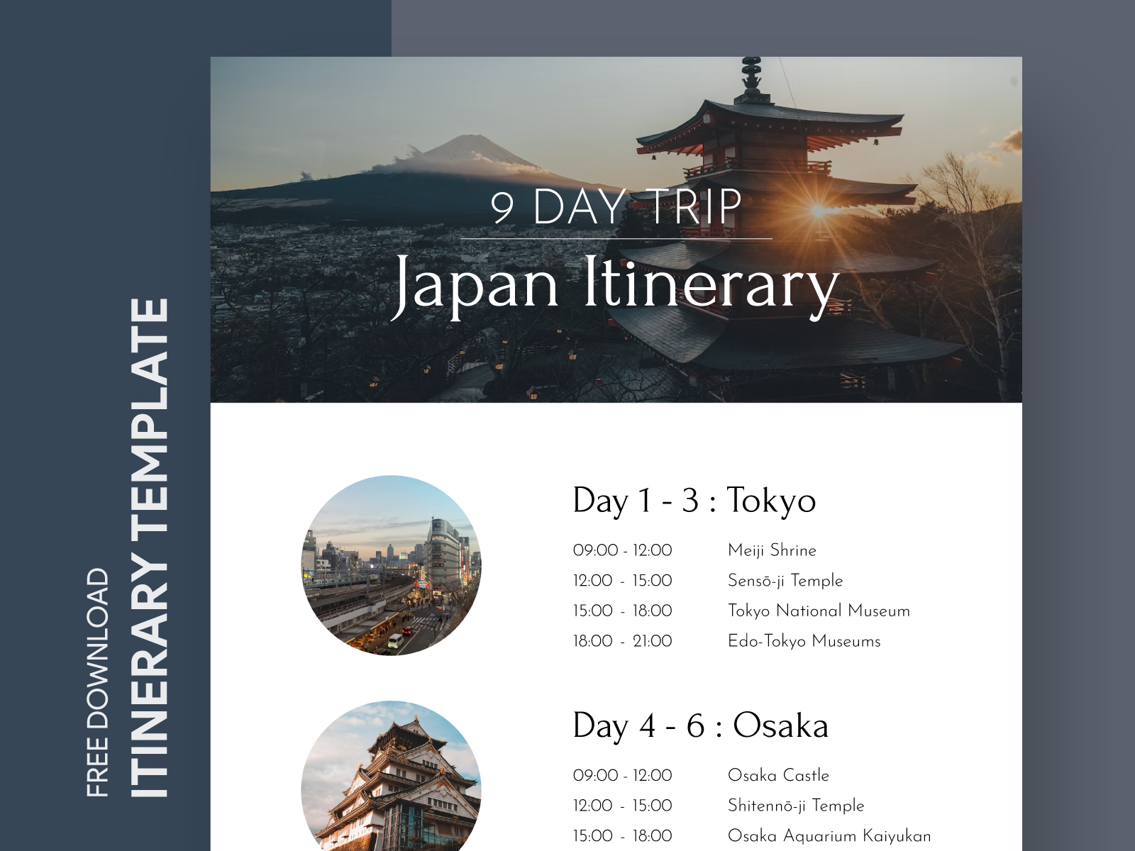 Travel Itinerary Free Google Docs Template By Free Google Docs ...