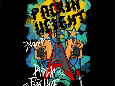 Packin Weight #1st hand drawn illustration logo merchandise music clothing