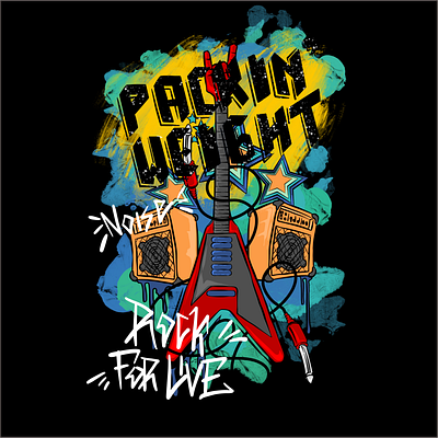 Packin Weight #1st hand drawn illustration logo merchandise music clothing