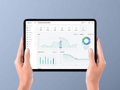 ERP Board dashboard design erp ui