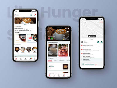 Meal Order App branding minimal mobile app restaurant app ui