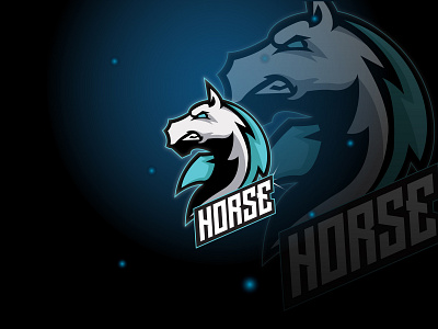 Horse Logo E-Sport Gaming strong