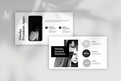 Minska - Photography Powerpoint Template #3 app branding design graphic design illustration logo typography ui ux vector