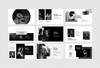 Minska - Photography Powerpoint Template #5 app branding design graphic design illustration logo typography ui ux vector