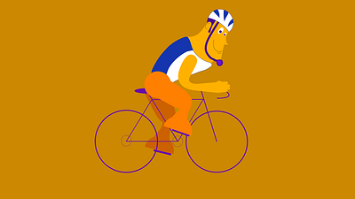 Cyclist cycling illustration illustrator sport vector