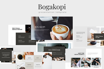 Bogakopi - Keynote Template #1 app branding design graphic design illustration logo typography ui ux vector