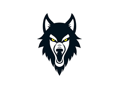 Angry Wolf Face branding design graphic design icon illustration logo typography ui ux vector