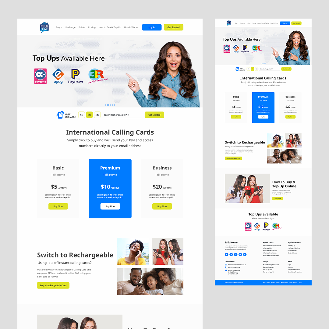 Example of Landing Page Design