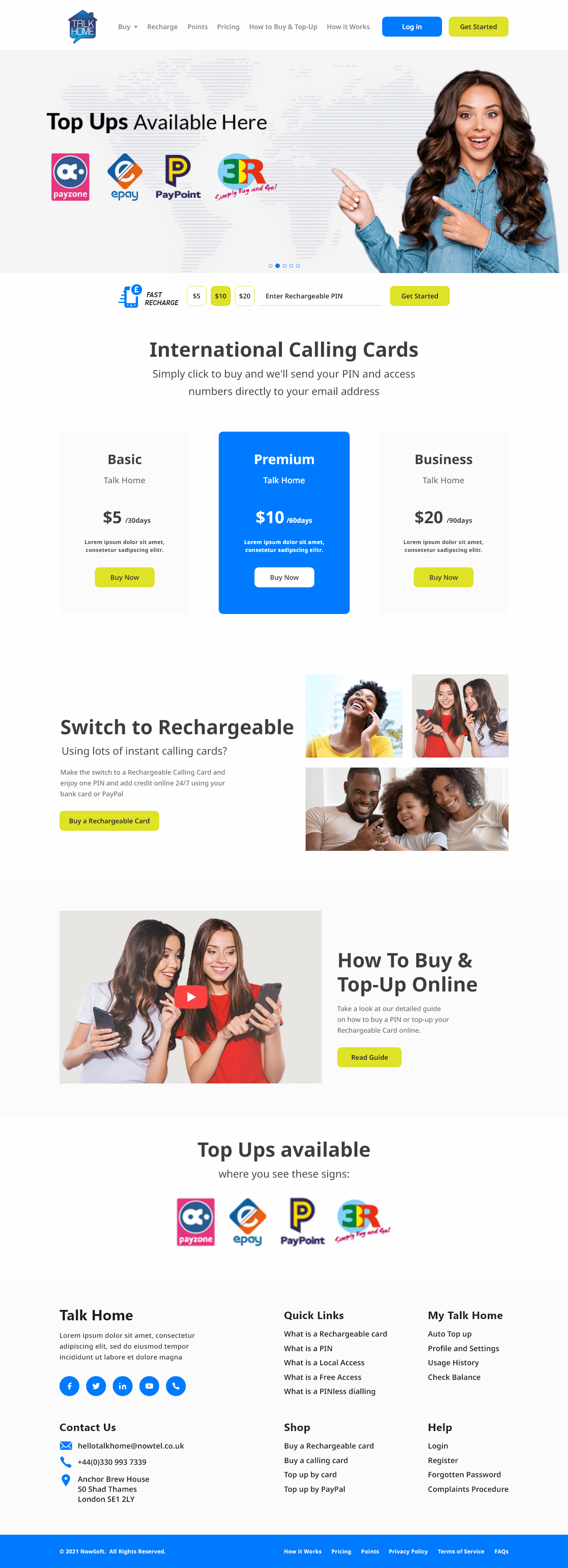Example of Landing Page Design