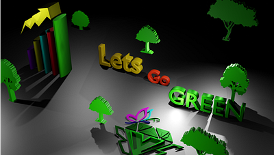 Going green design graphic design illustration typography