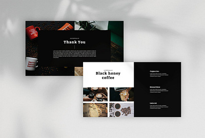 Black Honey - Coffee Google Slides Template #2 app branding design graphic design illustration logo typography ui ux vector