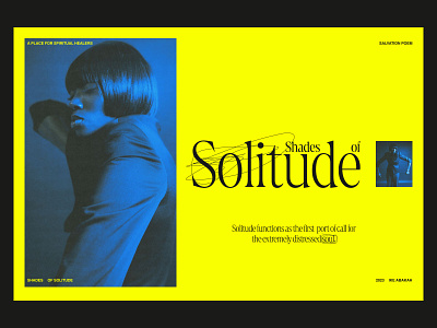 Shades of Solitude art direction branding design grid layout typography