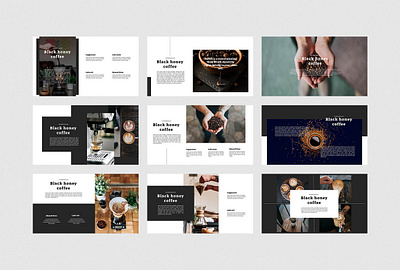 Black Honey - Coffee Google Slides Template #5 app branding design graphic design illustration logo typography ui ux vector