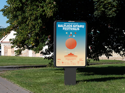 Baltic Guitar Festival'23 baltic design festival graphic design guitar illustration minimal poster poster design poster layout