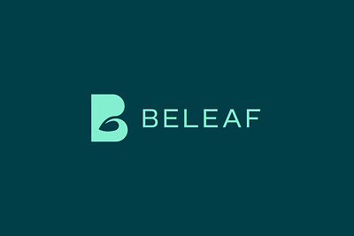 Beleaf - CBD Oil Logo #2 abstract b logo brand identity cannabis cannabis logo cbd cbd logo leaf leaf logo leaves letter letter b letters logo logo design modern nature nature logo