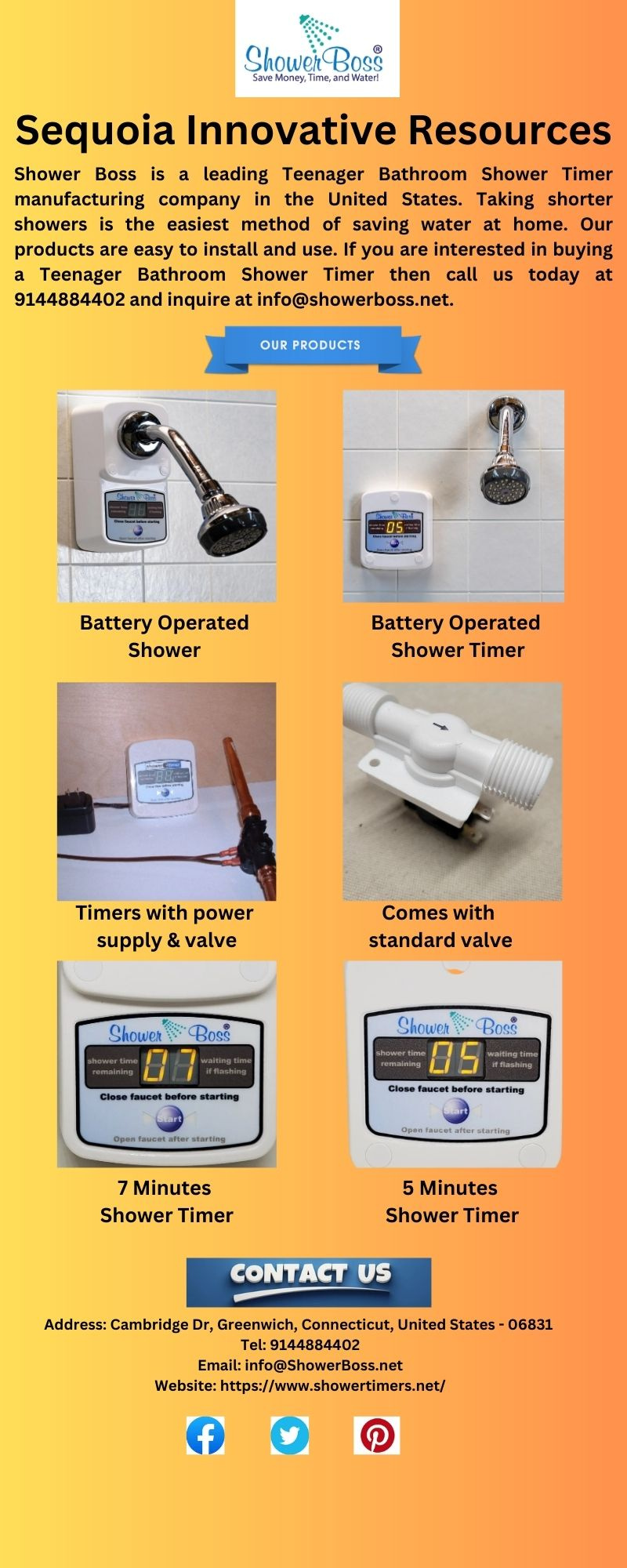 Teenager Bathroom Shower Timer - Sequoia Innovative Resources by ...