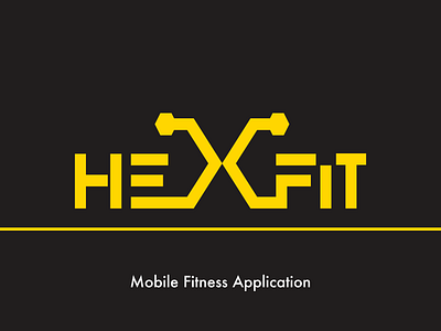 HexFit | Fitness App Logo app branding design graphic design illustration logo typography ui ux vector