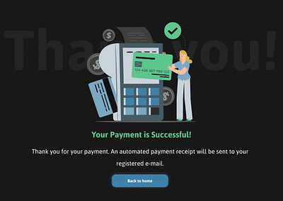 Successful Payment illustration design illustration ui web