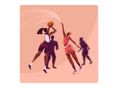 Women in sports | 3 ads art artwork basketball campaign character cover design editorial graphic design illustration illustrator poster procreate procreate artist sport women