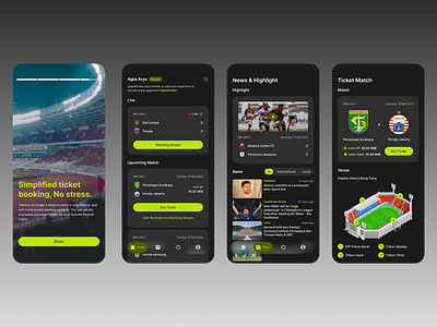 Designing Indonesian Ticket and News Football Apps aplicationapps app appdesign football football apps football ticket apps graphic design ticket apps ui ui design ui exploration uiux