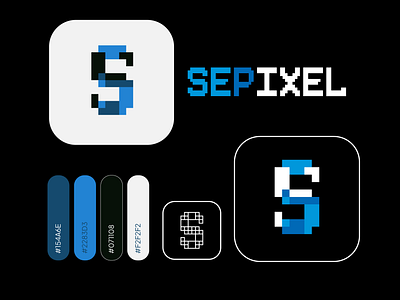 Sepixel Logo Design (Presentation) blue color design graphic design illustration logo logo on show sepixel ui vector