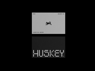Huskey — Brand Identity brand identity branding clean concept design graphic design husky illustration layout logo minimal pixel print typography