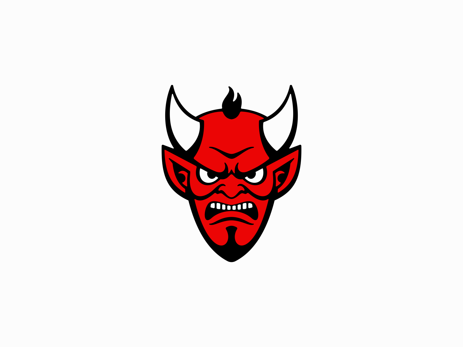 Red devil esport mascot logo design By Visink | TheHungryJPEG