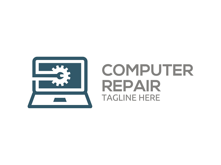 Computer Repair Logo by The1stWinner | Abishay Azarya W. S. on Dribbble
