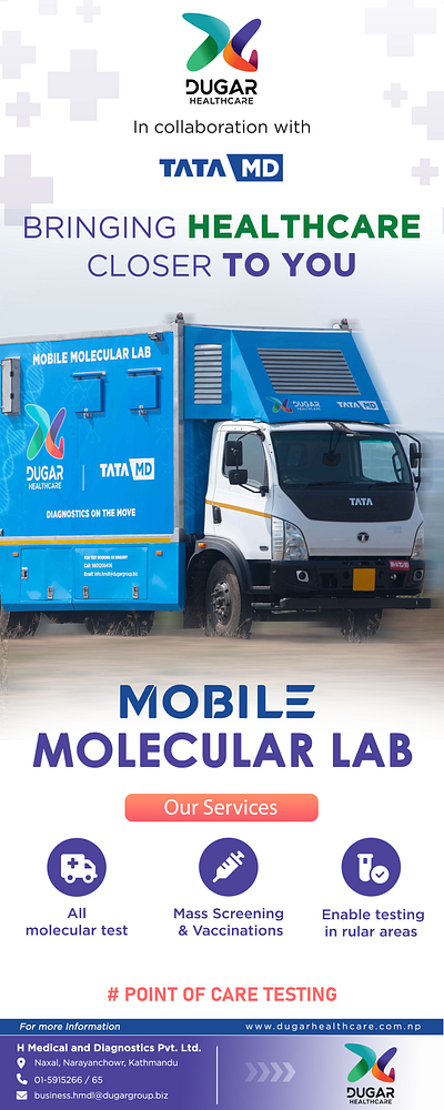 Mobile Molecular Lab #Standee design #Advertising #Branding branding graphic design