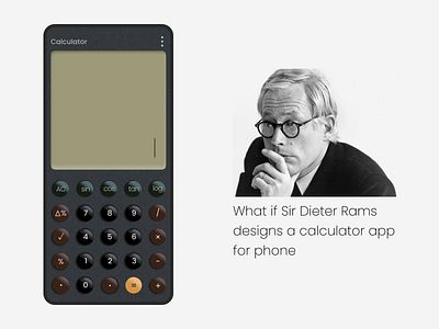 Calculator App 100daysofuichallenge app calculatorapp dailyui design dieterrams latest product skeumorphism trend ui