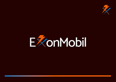 ExxonMobil - Brand Identity Design bold font branding clean design illustration logo minimalist typography vector