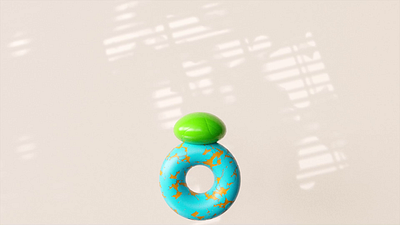 Donut Bounce 3d animation cinema 4d cinema4d greyscalegorilla loop motion animation motion design motion graphics redshift