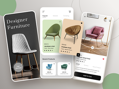 Furniture eCommerce App by PeppyOcean on Dribbble