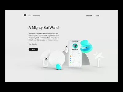 ELLI crypto wallet 3d animation app artdirection brand branding cgi cryptowallet icon illustration layout logo motion graphics product typography ui ux visualidentity web webdesign